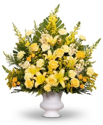 Radiant Remembrance Urn Flower Arrangement