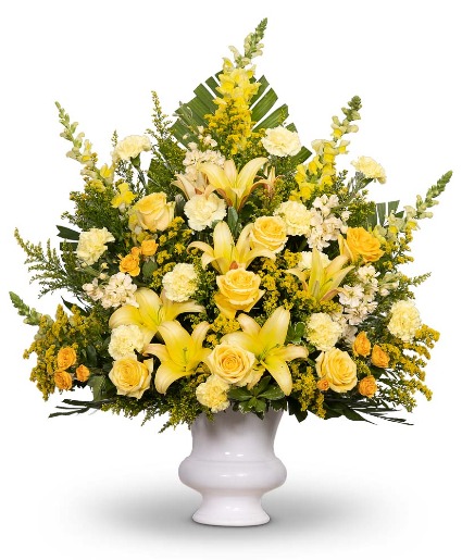 Radiant Remembrance Urn Flower Arrangement