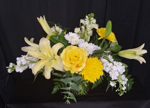 Radiant Yellow Bliss Flower Arrangement