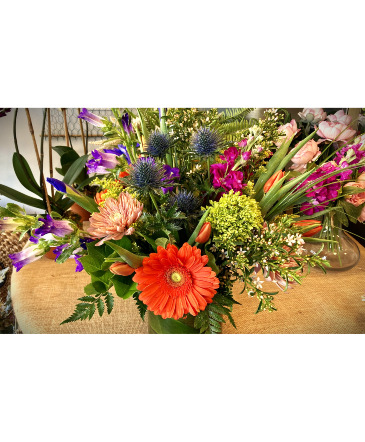 Rainbow Blooms Floral Arrangement in Darien, CT | DARIEN FLOWERS