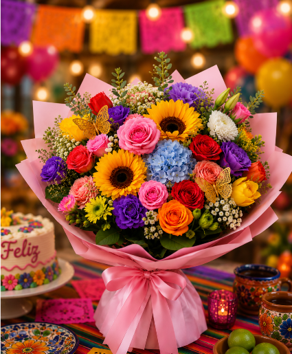 Rainbow Garden Radiance Call Us for Faster Service & Daily Specials: (915) 303-8500 Text Us to Order Anytime: (915) 505-3708 Your trusted source for Flowers & Delivery in El Paso TX 