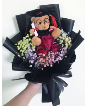 Rainbow graduation bouquet - 