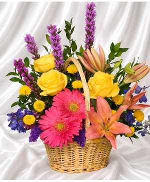 Rainbow in a basket 