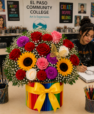 Rainbow Petal Studio Call Us for Faster Service & Daily Specials: (915) 303-8500 Text Us to Order Anytime: (915) 505-3708 Your trusted source for Flowers & Delivery in El Paso TX 