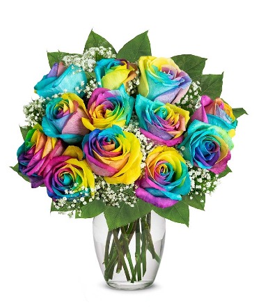 RAINBOW ROSES SPECIALTY ROSE ARRANGEMENT  in Beeville, TX | ZIMMER FLORAL & NURSERY, INC.