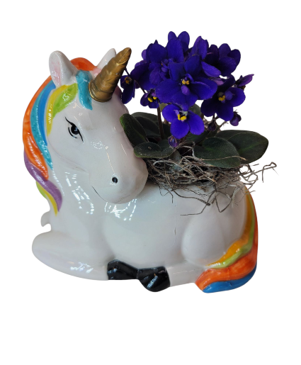 Rainbow Unicorn Planter 