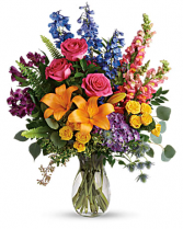 Rainbow Vase arrangement