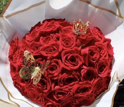 RAMO BUCHON DE 50 ROSAS 