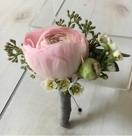 Davis Floral Ranunculous Boutonniere 