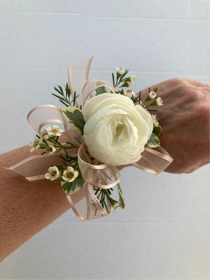 Ranunculu Prom wrist corsage
