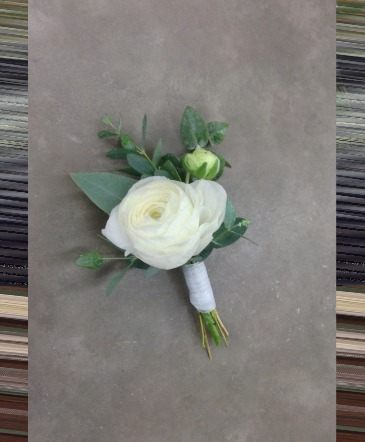 Ranunculus boutonniere  in Orleans, ON | SELECT BLOOMS FLORAL BOUTIQUE