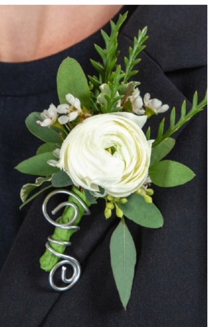 Ranunculus prom boutonniere  