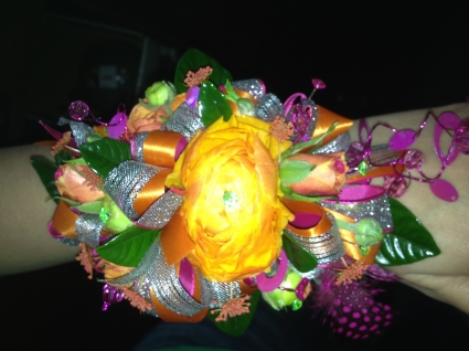 Ranunculus wristlet Corsages