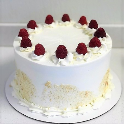 Raspberry Creme Cake Fresh from the Bakery
