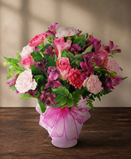 Raspberry sorbet Fresh floral arrangement 