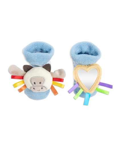 Rattle Socks - Cow Gift