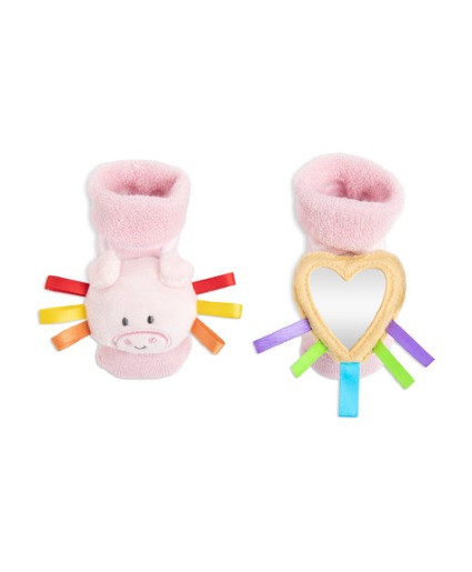 Rattle Socks - Pig Gift