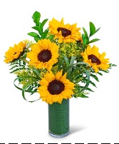 Ray of Golden Sunflowers Flower Arrangement