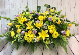 Ray of Sunshine Casket Spray 