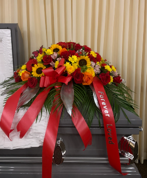 Ray of Sunshine Casket Spray