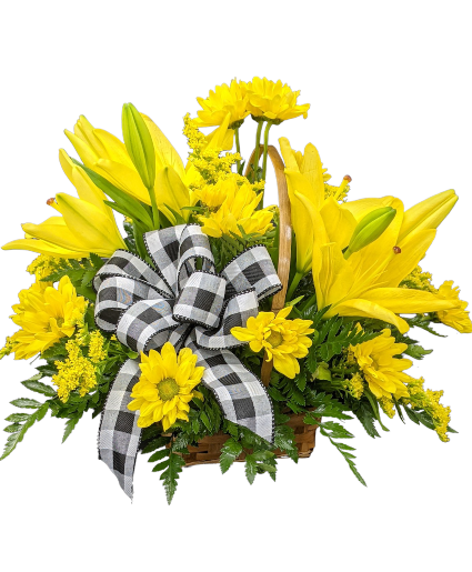 Rays of Sunshine Basket Arrangement