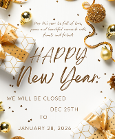 Re-open January 28th 