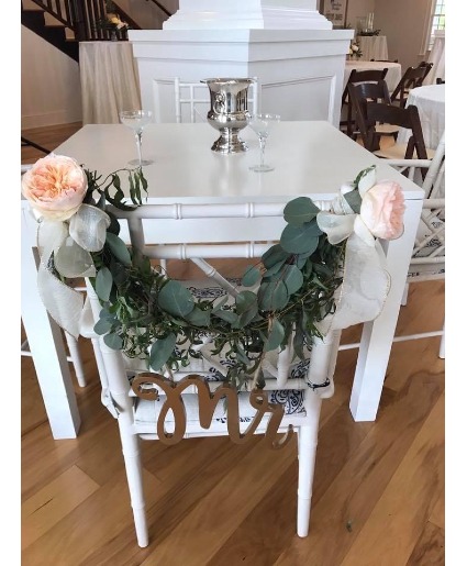CHAIR  FLOWERS WEDDING FLOWERS