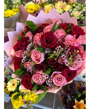 Red and pink mix @florecita 