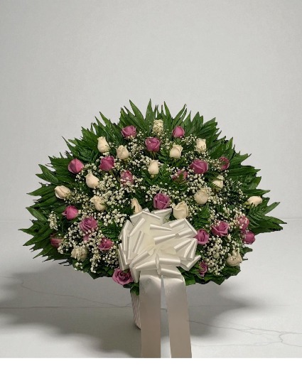 Lavender & White Baskets