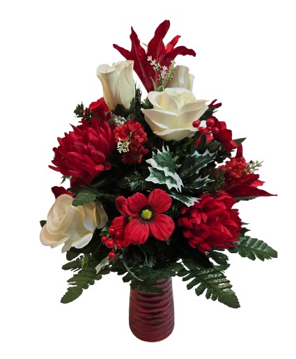 Red and White Cemetery Cone 