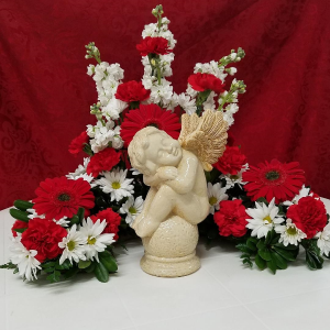 Red and White Rememberance    FHF-70 Urn or Photo Wrap