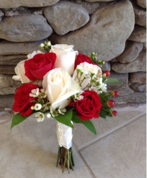 red and white roses  prom