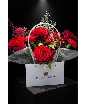 Red Bloom Purse Lux Lux romantic 