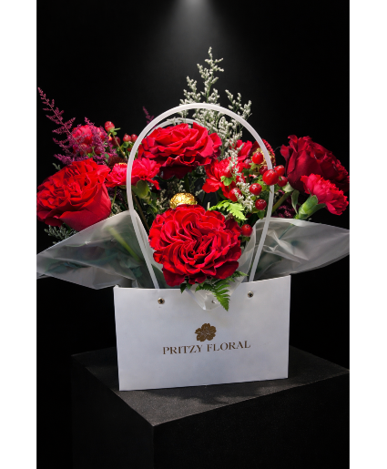 Red Bloom Purse Lux Lux romantic 