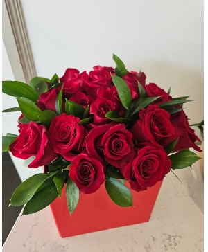 24 Red Rose Box 24 red roses