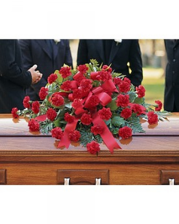 Red Carnation Spray Sympathy