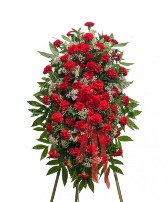 Red Carnation Standing Spray