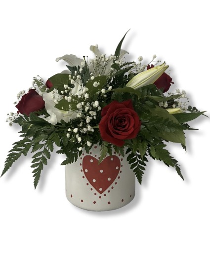 Red Heart Arrangment