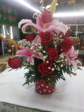 Red Heart Cylinder Red Heart Cylinder