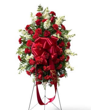 Red Remembrance Sympathy Flowers