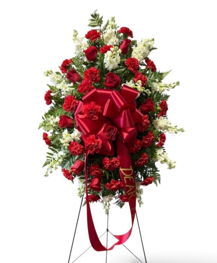 Red Remembrance Sympathy Flowers