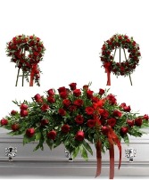 Red Rose 3 Piece Set sympathy 