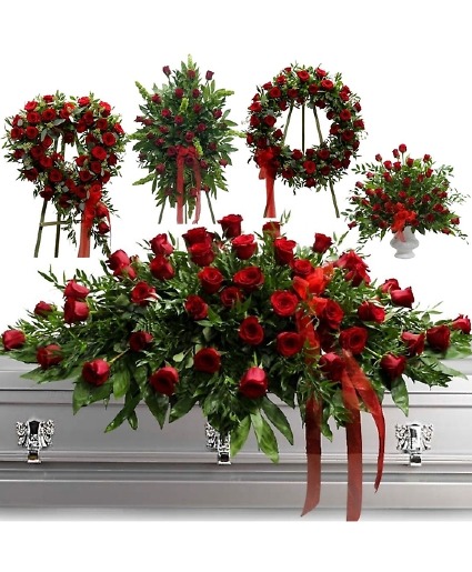 Red Rose 5 Piece Set 