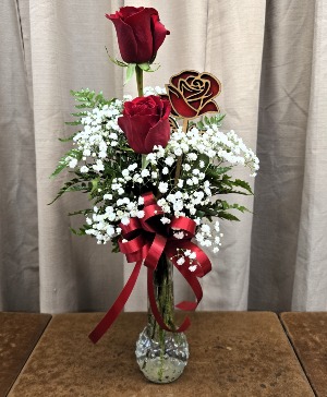 FOREVER RED ROSE BUD VASE Rose Arrangement