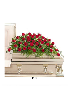 Red Rose Casket Spray Casket Spray