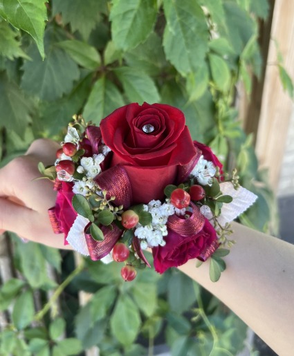 Romantic Red Corsage