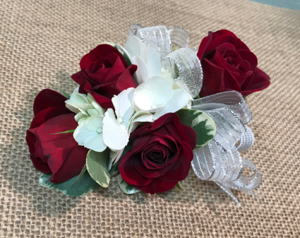 Red Rose Corsage Wristlet