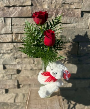 Red Rose Huggums Vase 