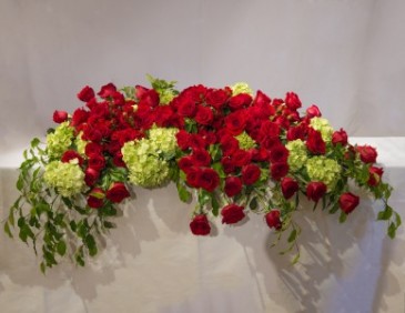 Red Rose & Hydrangea vc-101b in Houston, TX | Village Greenery & Flowers