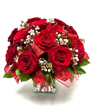 Red Rose Impact Vased Arrangement